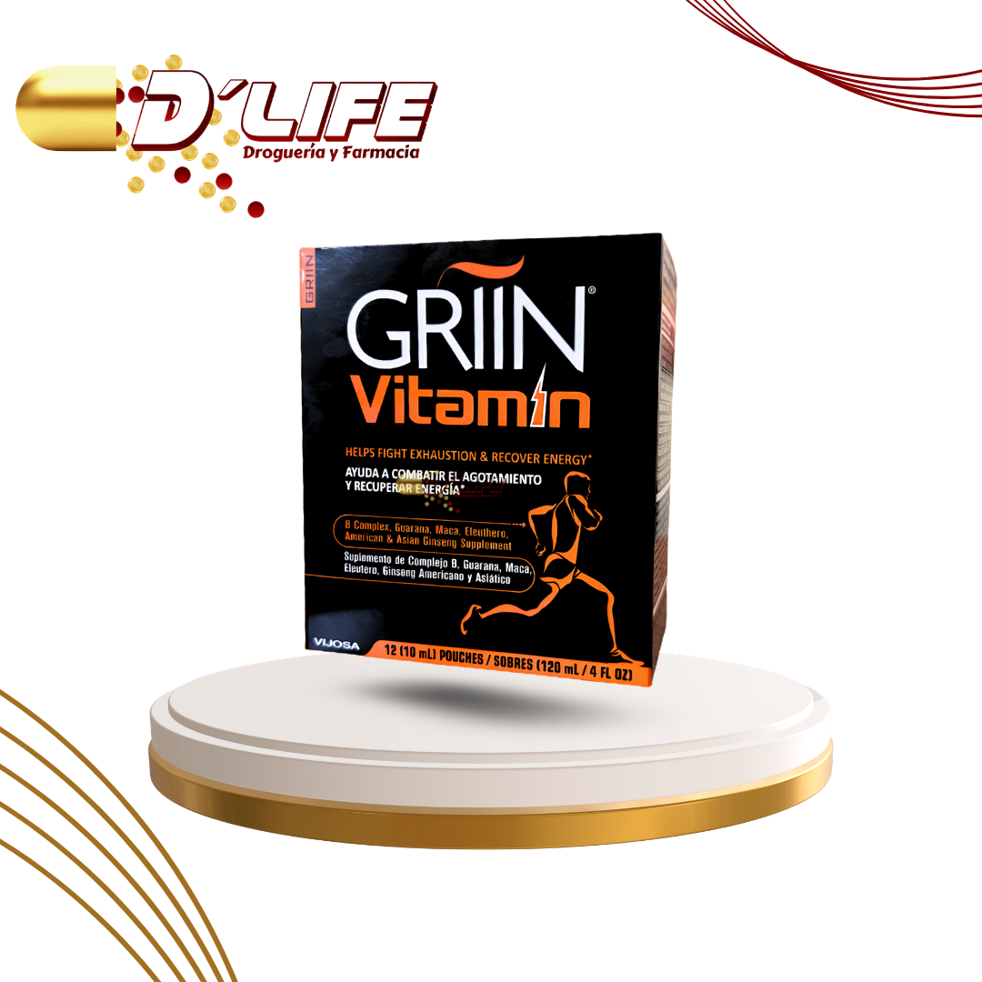 GRIIN VITAMIN CAJA X 12 SOBRES (LIQUID)