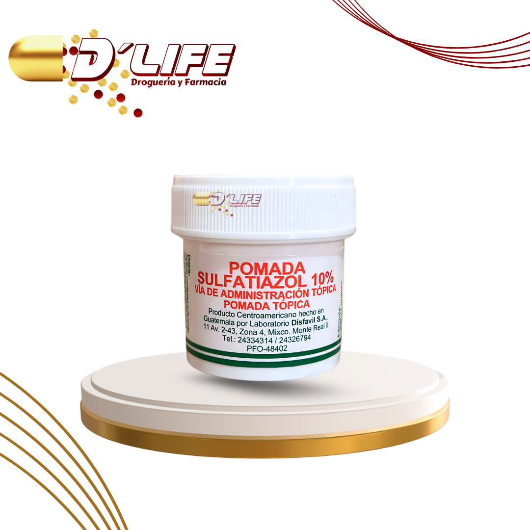 SULFATIAZOL POMADA 10% TOPICA X 24 GRS. DISFAVIL