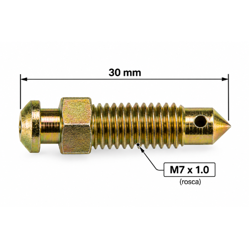 Tornillo Grifo Sangrador 205012 (7mm x 1) - Repuestos y Lubricantes Vicent's