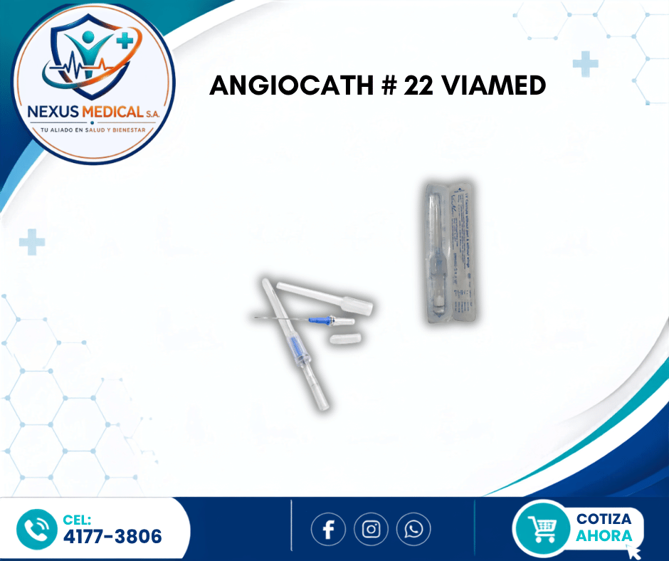 ANGIOCATH # 22  MARCA VIAMED CAJA DE 100 UNI - Nexus Medical S.A.