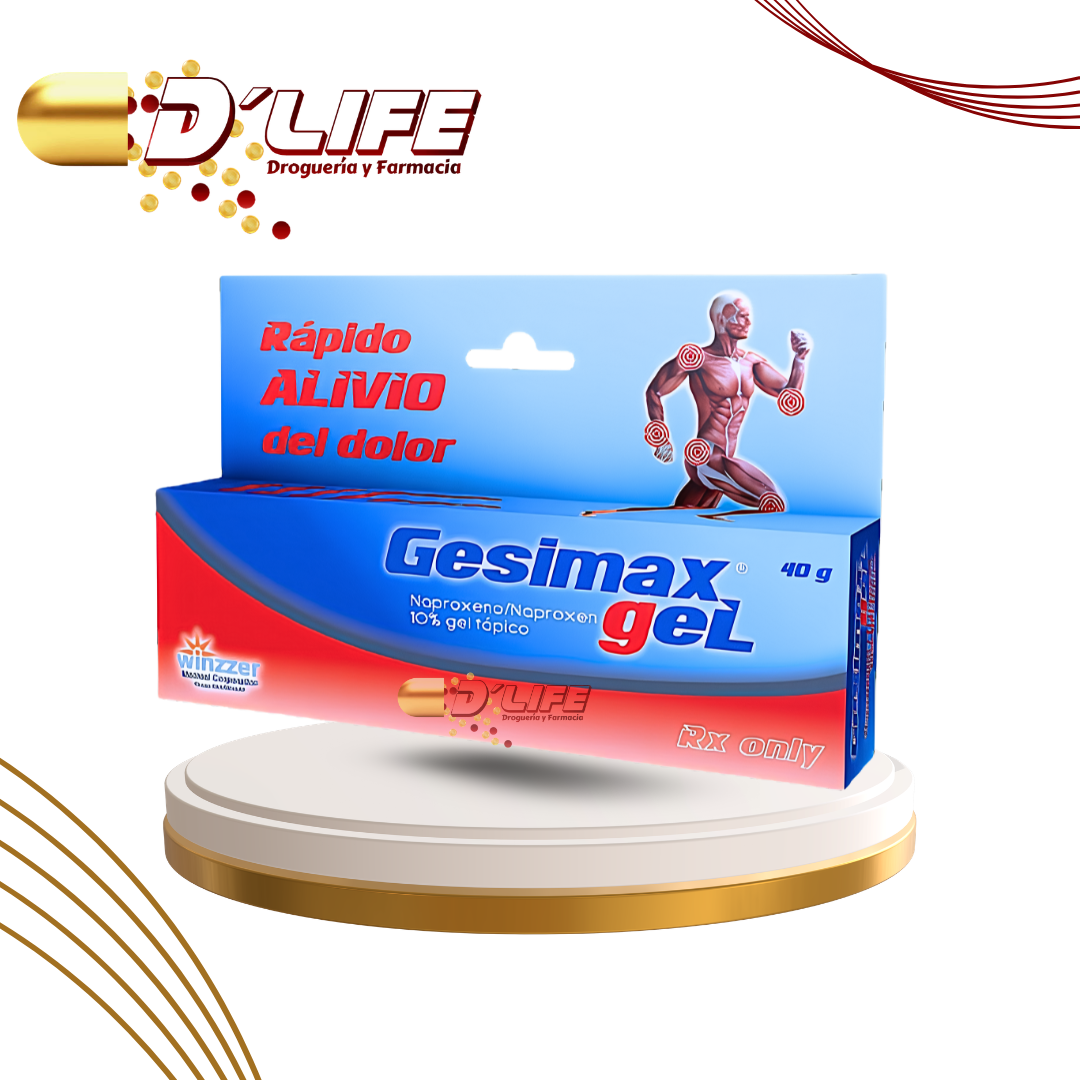 GESIMAX 10% GEL TOPICO TUBO X 40GRS
