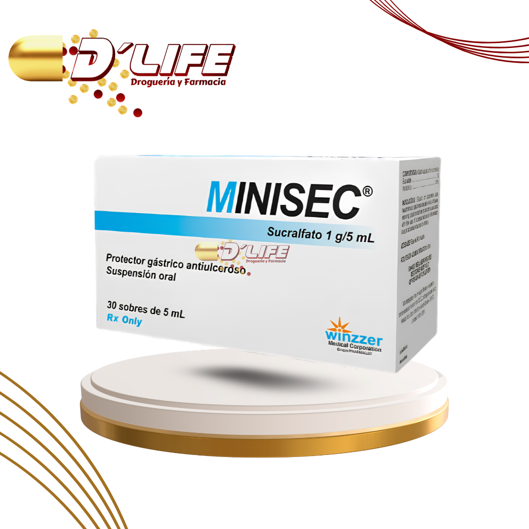 MINISEC (SUCRALFATO) X 30 SOBRES ORALES