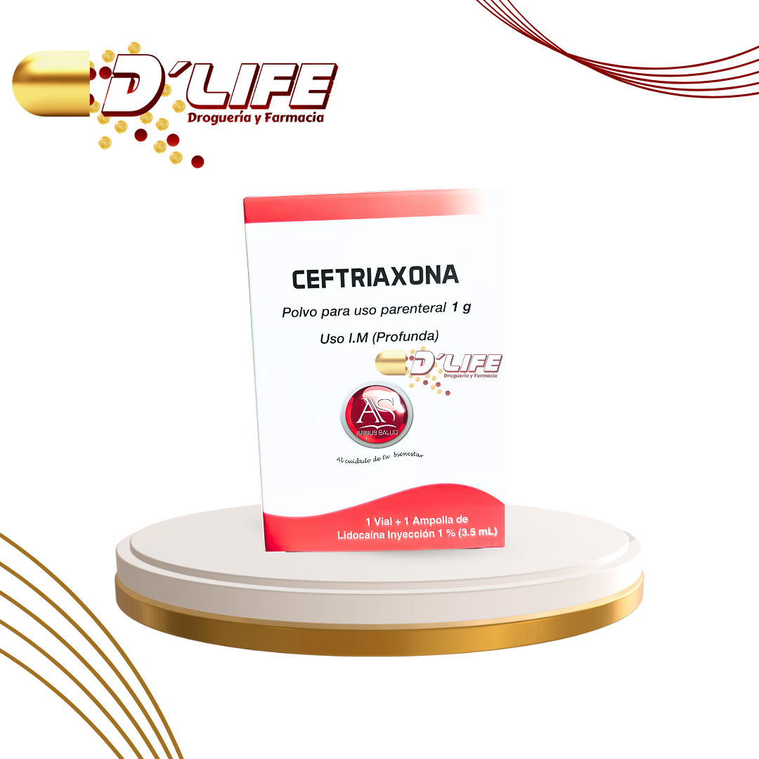 CEFTRIAXONA I.M 1G X 1 VIAL+LIDO ARGUS