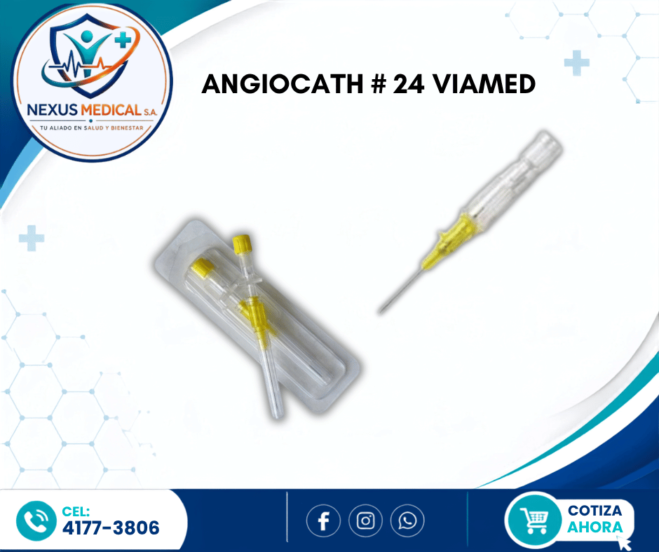 ANGIOCATH # 24 MARCA VIAMED CAJA DE 100 UNI - Nexus Medical S.A.