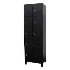 Lockers de 10 casilleros color negro 