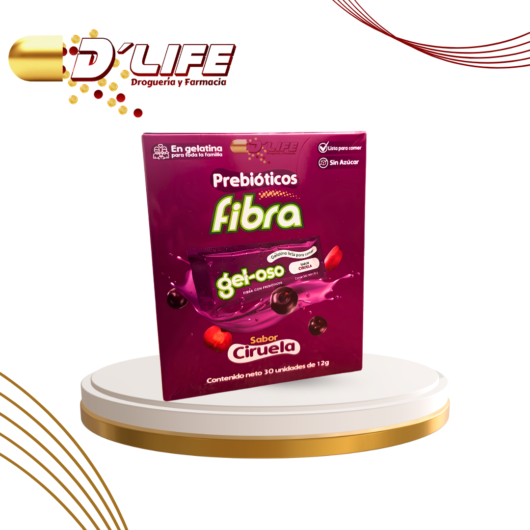 GEL OSO FIBRA CIRUELA 12G CX30 SOBRES