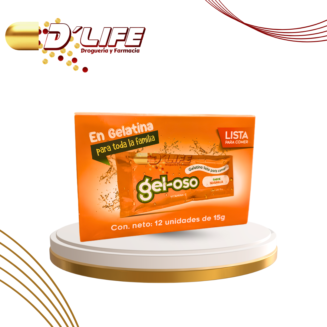 GEL OSO (VITAMINA C NARANJA) 500MG CX 12 SOBRES
