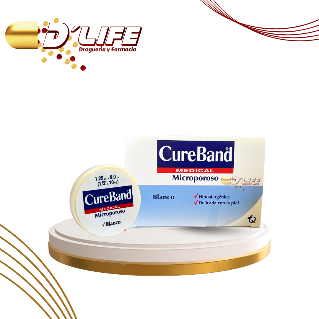 MICROPORE BLANCO 1/2 X 10 CUREBAND 