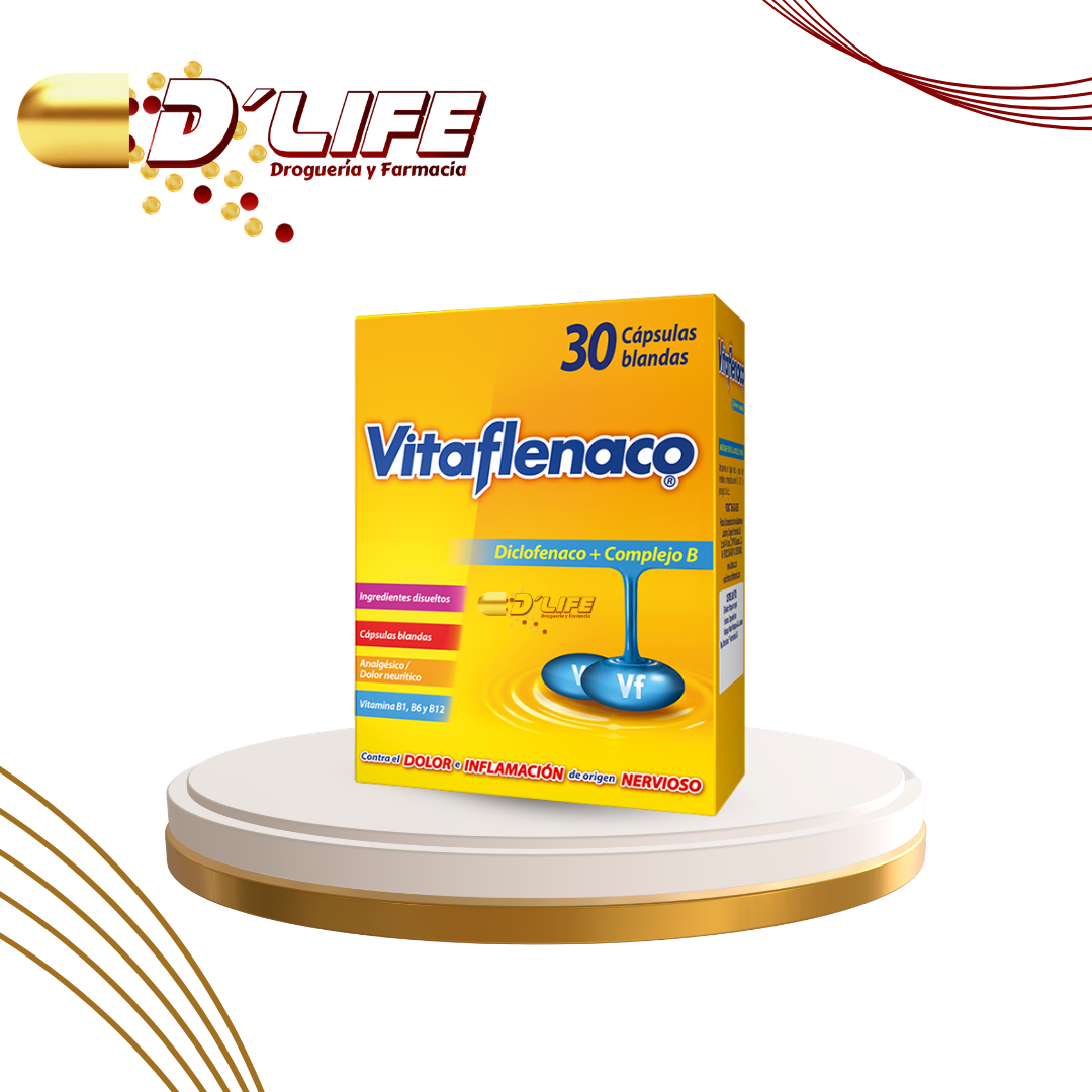 VITAFLENACO 25MG X 30 CAPSULAS 