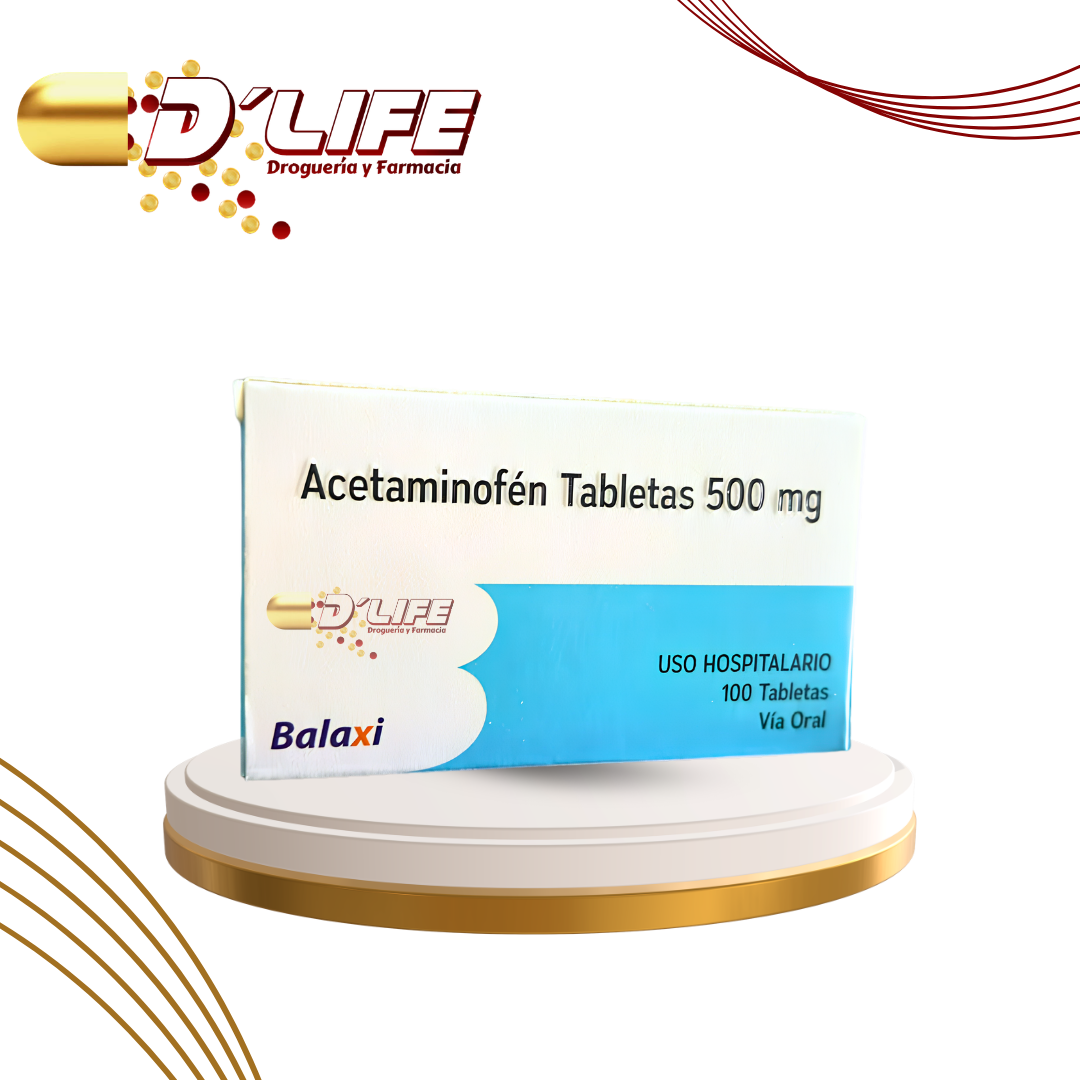 ACETAMINOFEN 500MG X 100 TABL. BALAXI