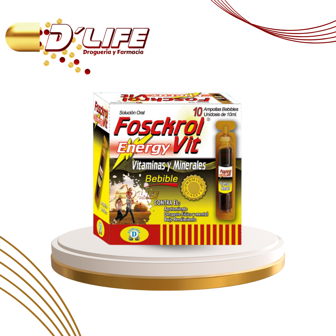 FOSCKROL VIT ENERGY X 10 AMP. BEBIBLES
