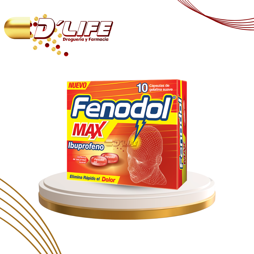 FENODOL MAX 400MG X 10 CAPSULAS