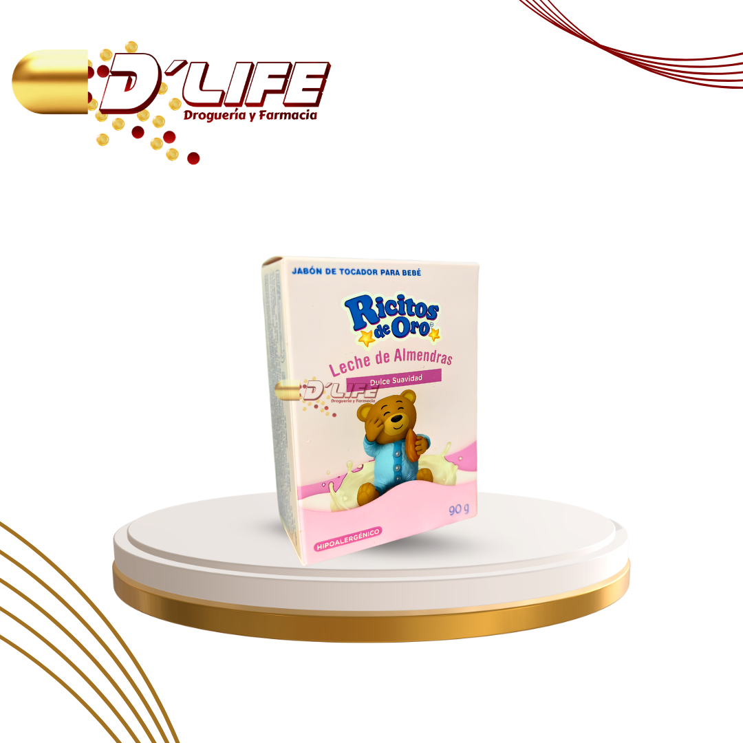 JABON RICITOS DE ORO LECHE DE ALMENDRA 90G