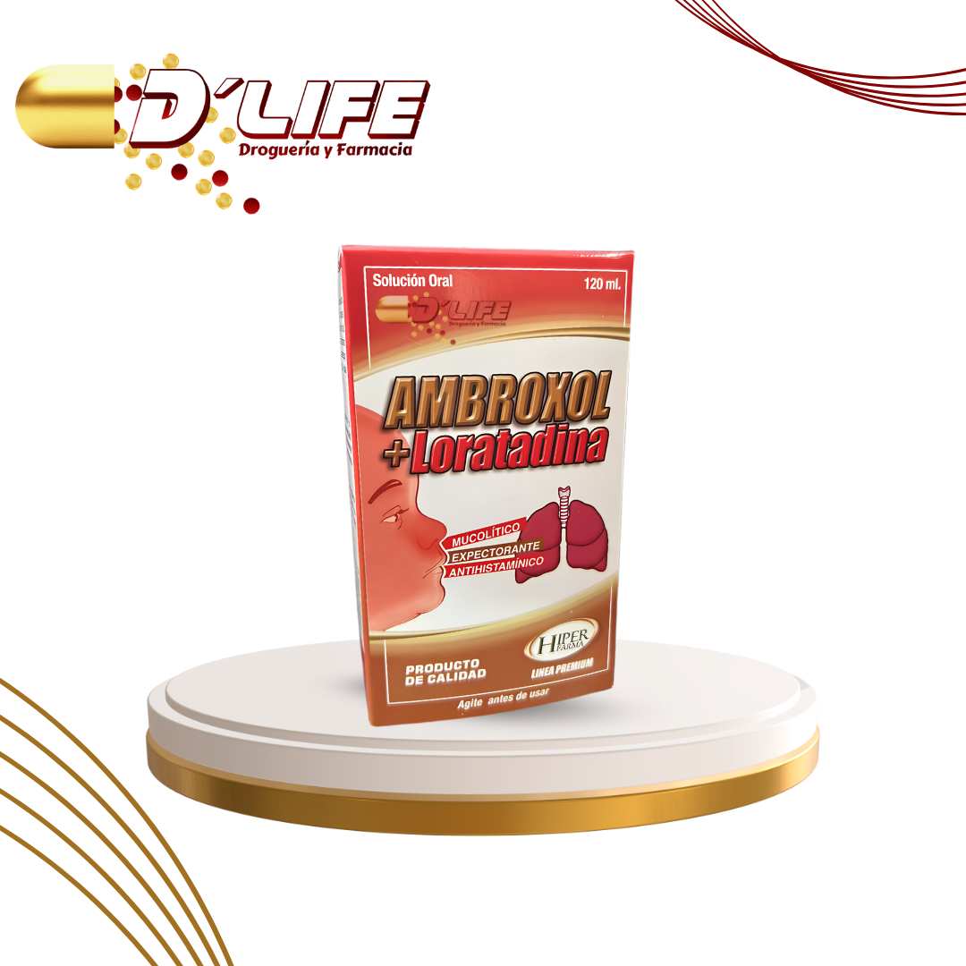 AMBROXOL + LORATADINA JARABE 120ML HIPER