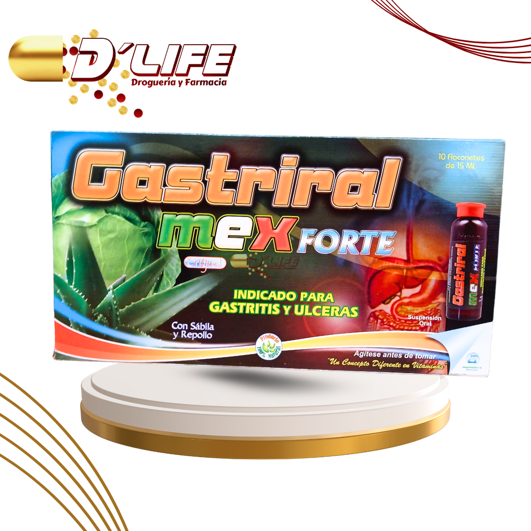GASTRIRAL MEX FORTE AMPOLLAS BEBIBLES PLASTICAS