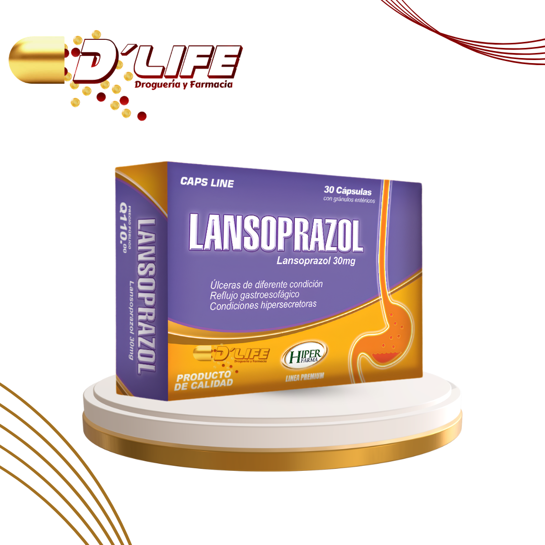 LANSOPRAZOL 30MG X 30 CAPS. HIPERFARMA
