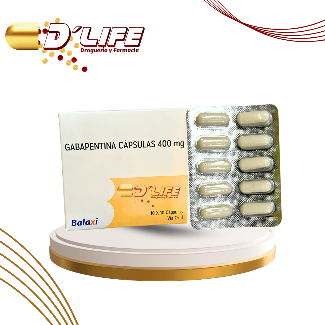 GABAPENTINA 400MG X 100 CAPS. BALAXI