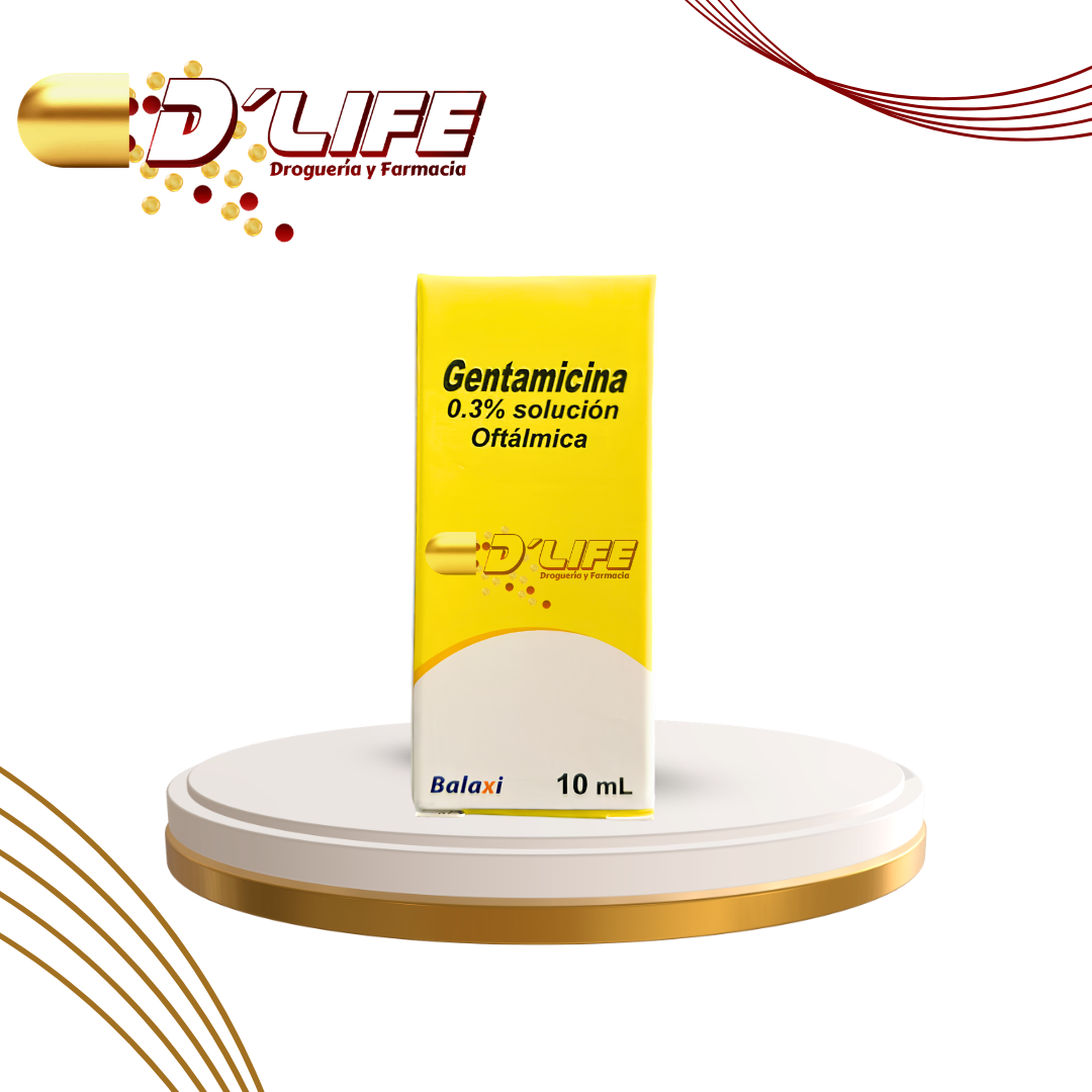 GENTAMICINA 0.3% SOL. OFTALMICA X 10ML BALAXI