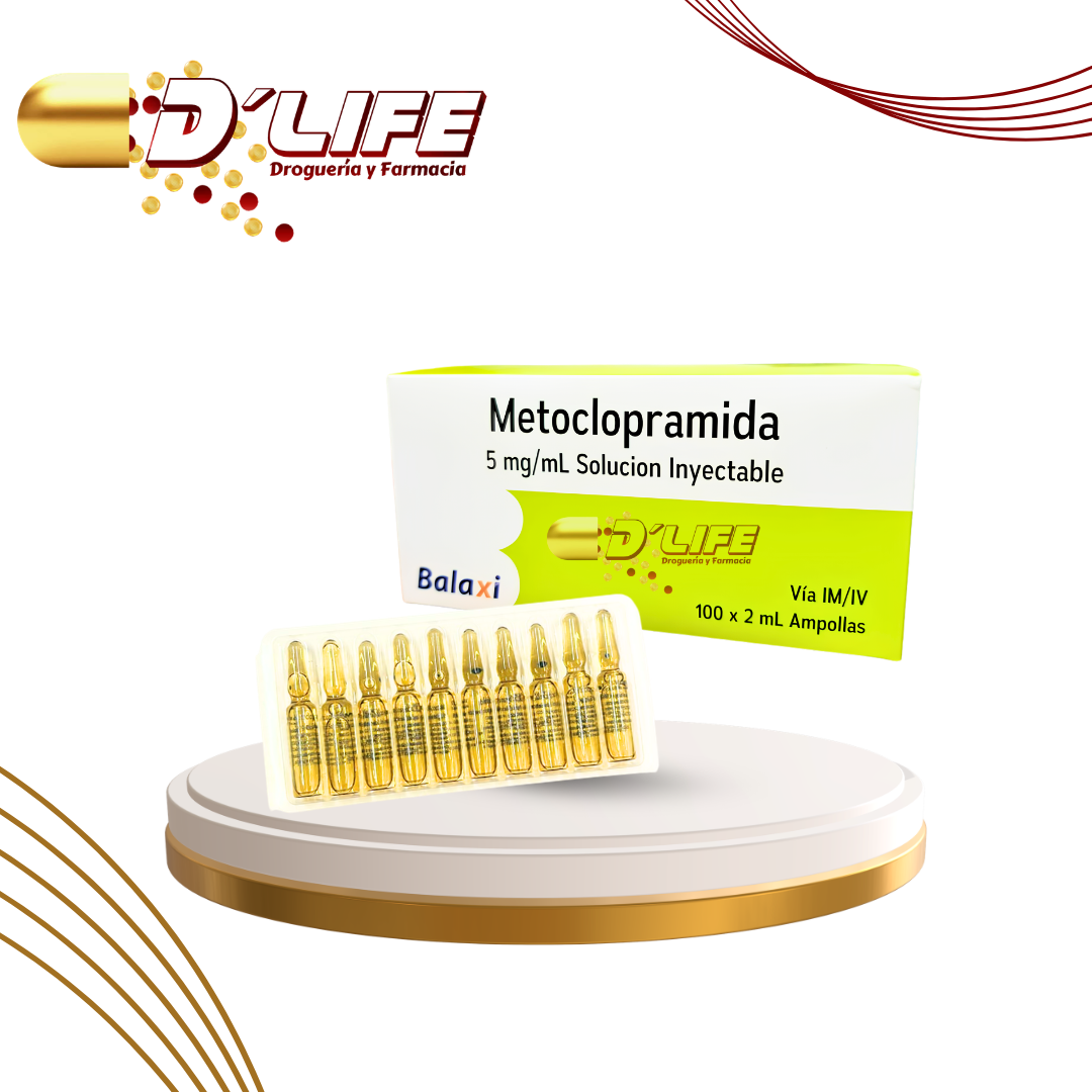 METOCLOPRAMIDA 5MG/ML AMPOLLA BALAXI