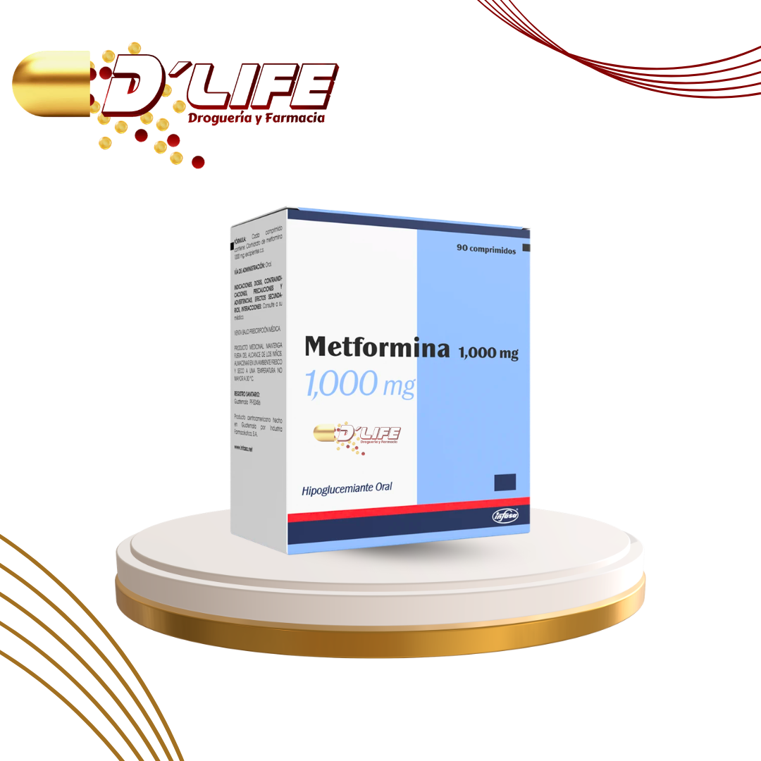 METFORMINA 1,000 MG X 90 COMPRIMIDOS INFASA