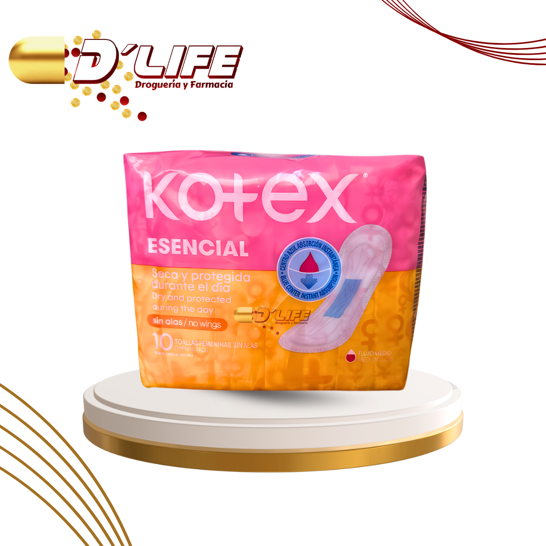 KOTEX ESENCIAL S/ALAS X 10 UNID.