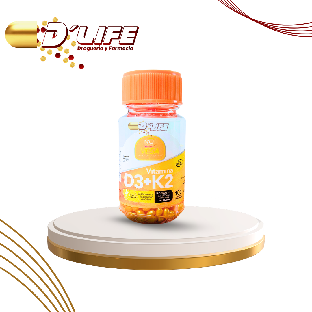 VITAMINA D3+k2 X 100 PCS. VESA
