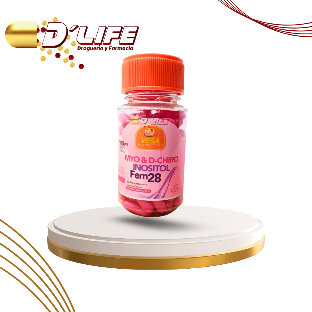 MYO & D-CHIRO INOSITOL FEM 28 X 100 PCS, VESA
