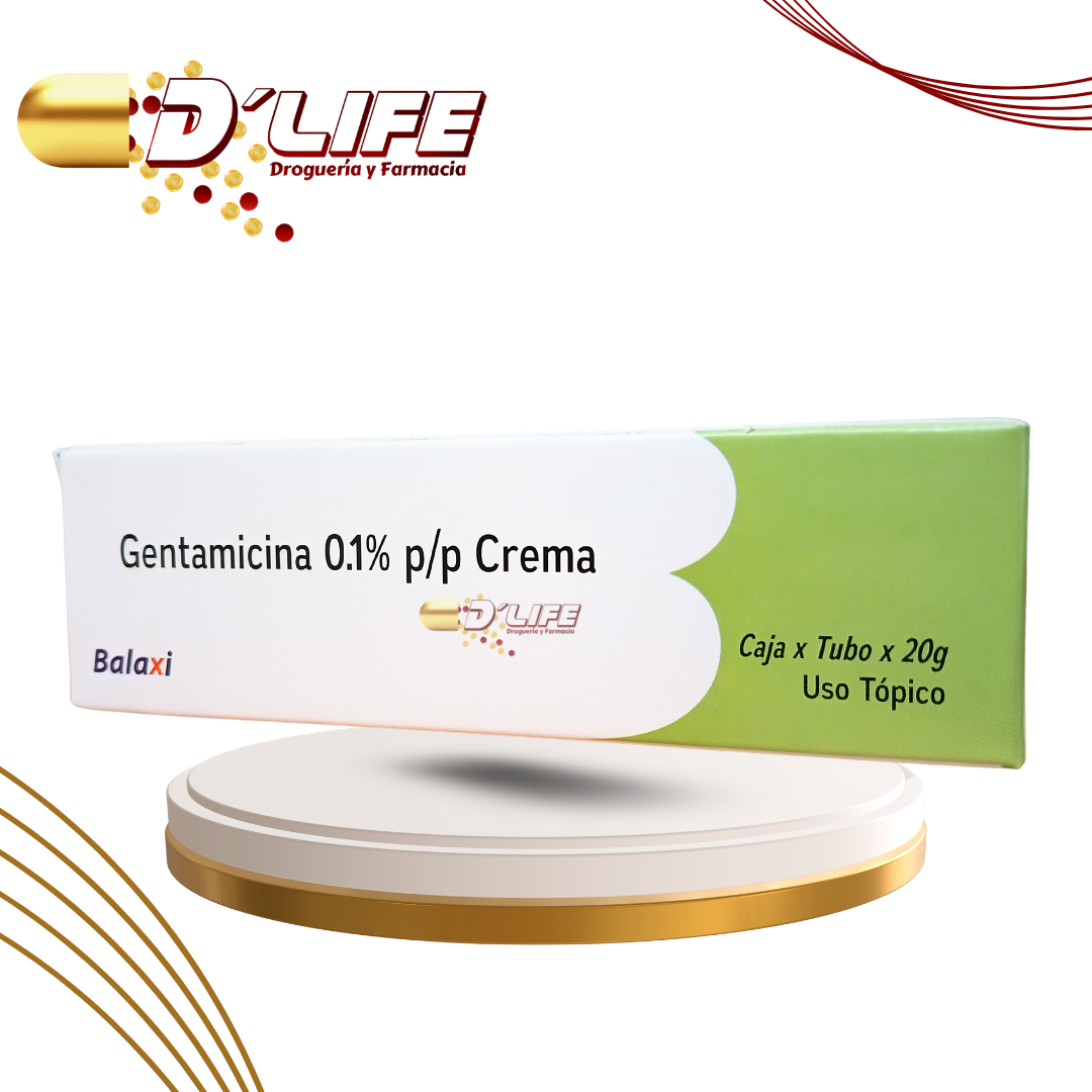 GENTAMICINA 0.1% CREMA TOPICA X 20G BALAXI