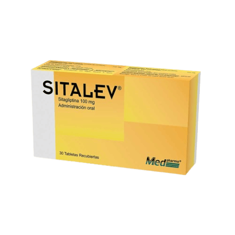 SITALEV 100MG (sitagliptina) *caja - FARMACIA NUEVO MILENIO