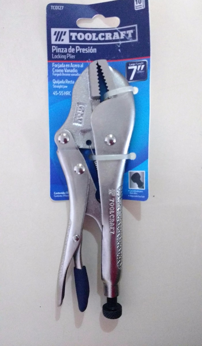 VISE GRIP MORDAZA CURVA 7" TC0129 - TOOLCRAFT - DIFER