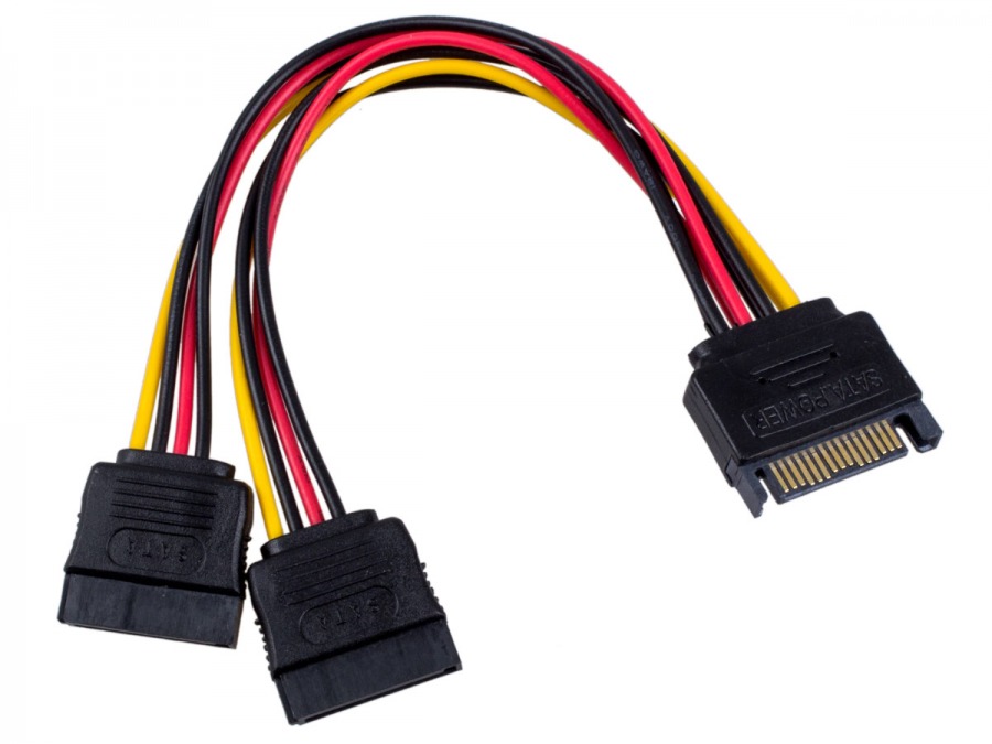 Cable de Alimentación Sata de 1 a 2 