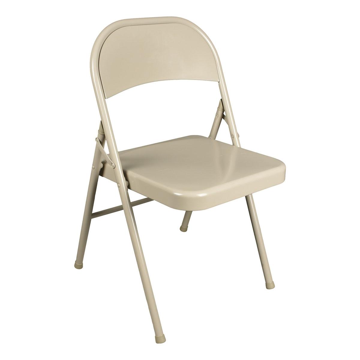Silla de Espera Plegable Beige 