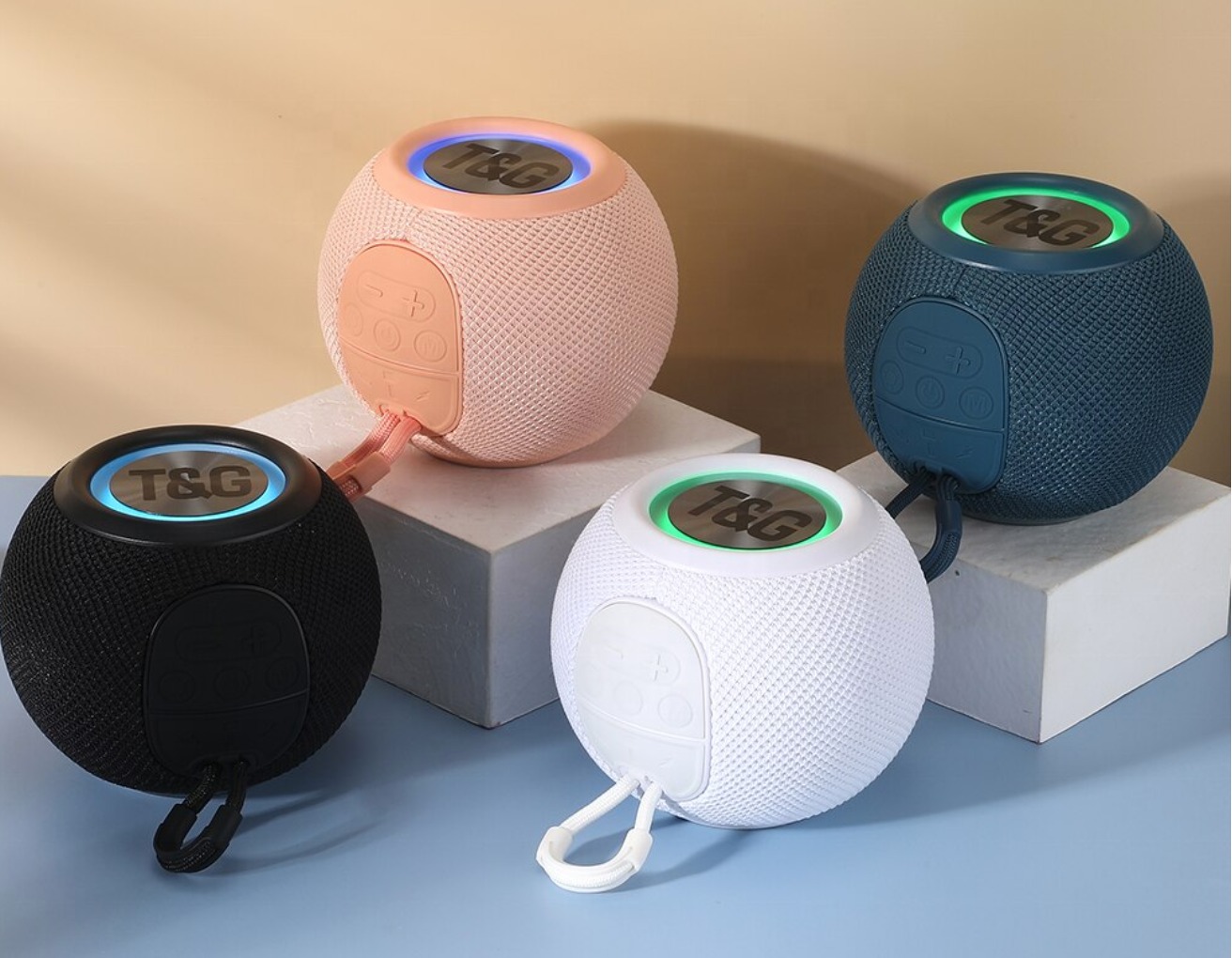 Bocina Portátil T&G Bluetooth Multifunción 