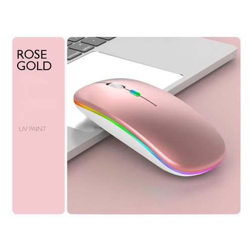 Mouse inalambrico rose gold  - Govania, S.A