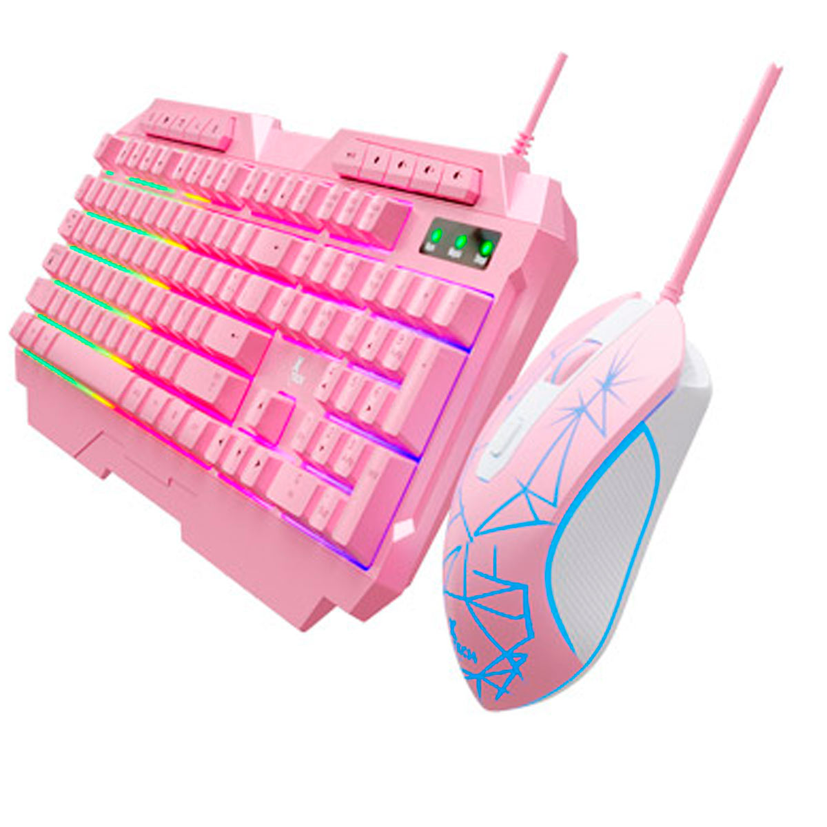 Combo Teclado + Mouse Gaming Rosa XTK 540S 