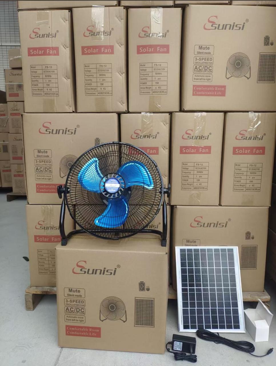 Ventilador con Panel Solar 