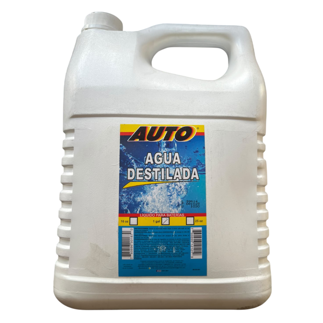 Galon Agua Destilada Desionizada Desmineralizada AUTO Para Baterias - Repuestos y Lubricantes Vicent's