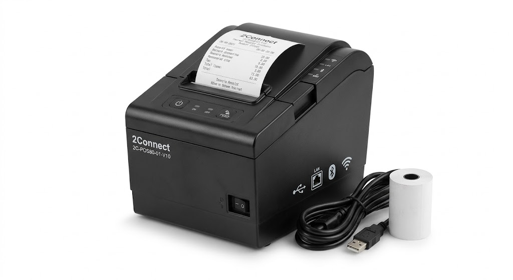 IMPRESORA TERMICA 2CONNECT 2C-POS80-01-V10 USB+LAN+BT+WIFI - SKOR-PRO