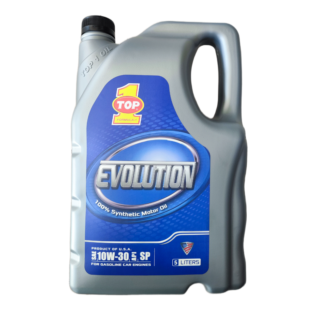 Garrafa 10W-30 TOP1 Evolution Full Synthetic API SP  - Repuestos y Lubricantes Vicent's