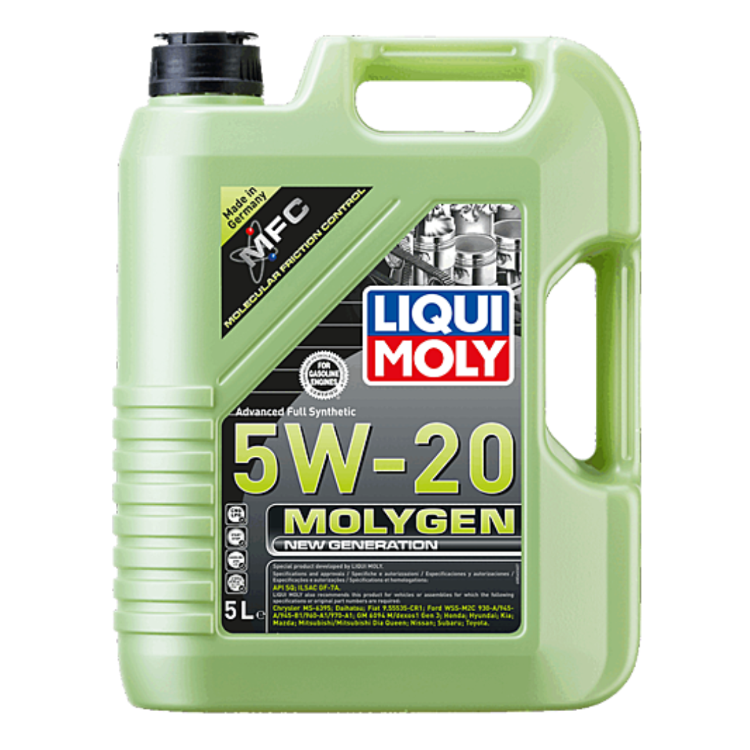 Garrafa LIQUI MOLY 5W-20 Molygen New Gen Full Synthetic  - Repuestos y Lubricantes Vicent's