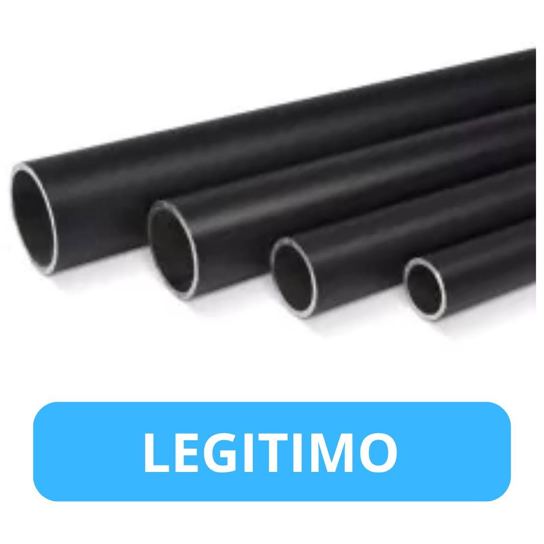 TUBO NEGRO REDONDO PROCESO LEGITIMO 1.1/2" - DIFER