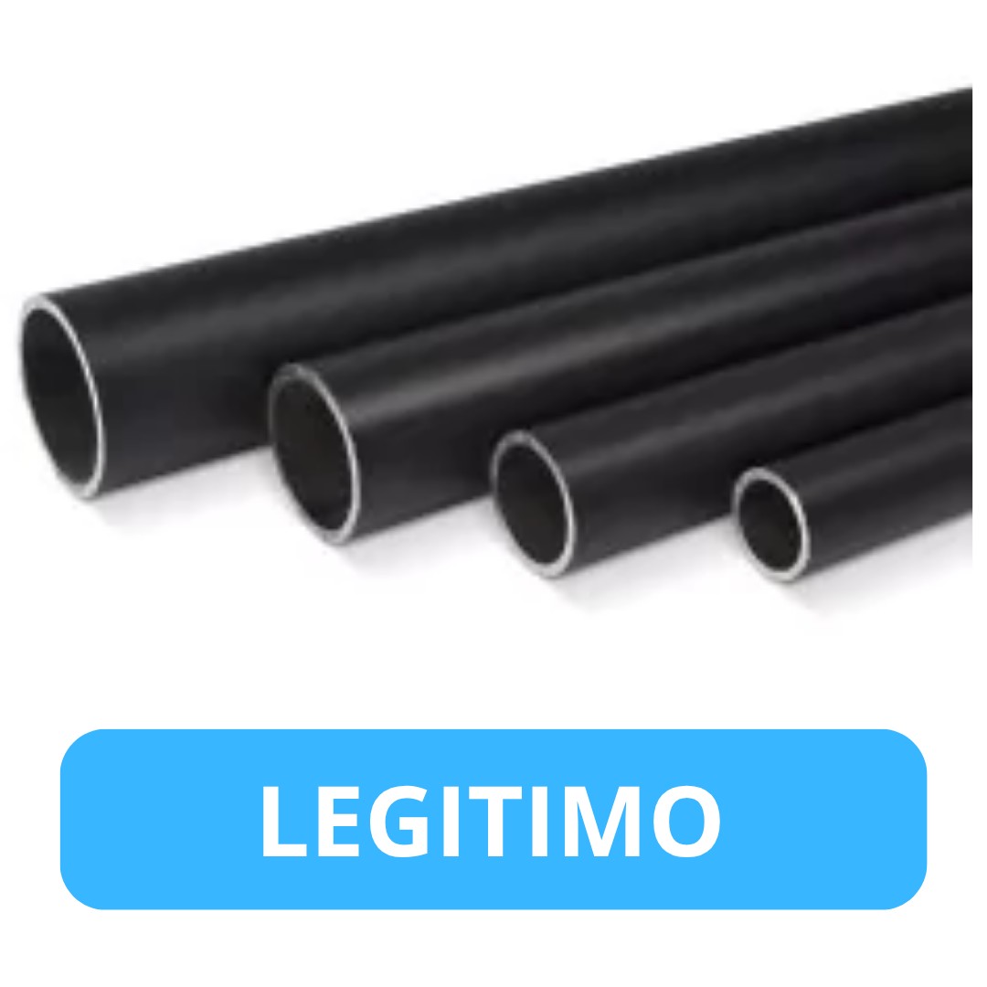 TUBO NEGRO REDONDO PROCESO LEGITIMO 3" - DIFER