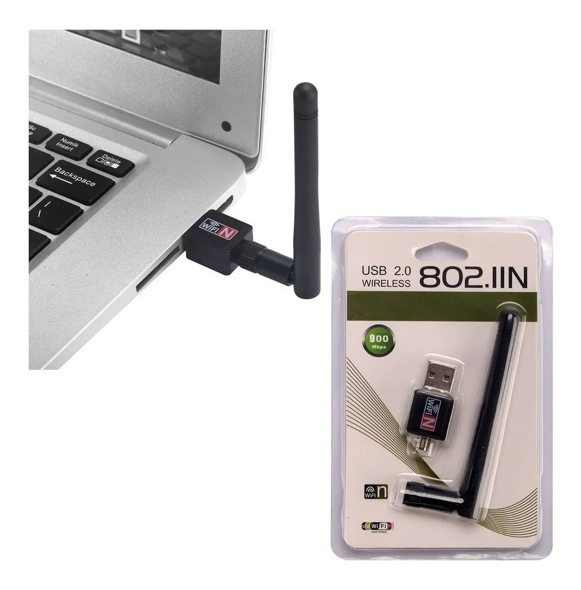 Wireless USB Mini con Antena 