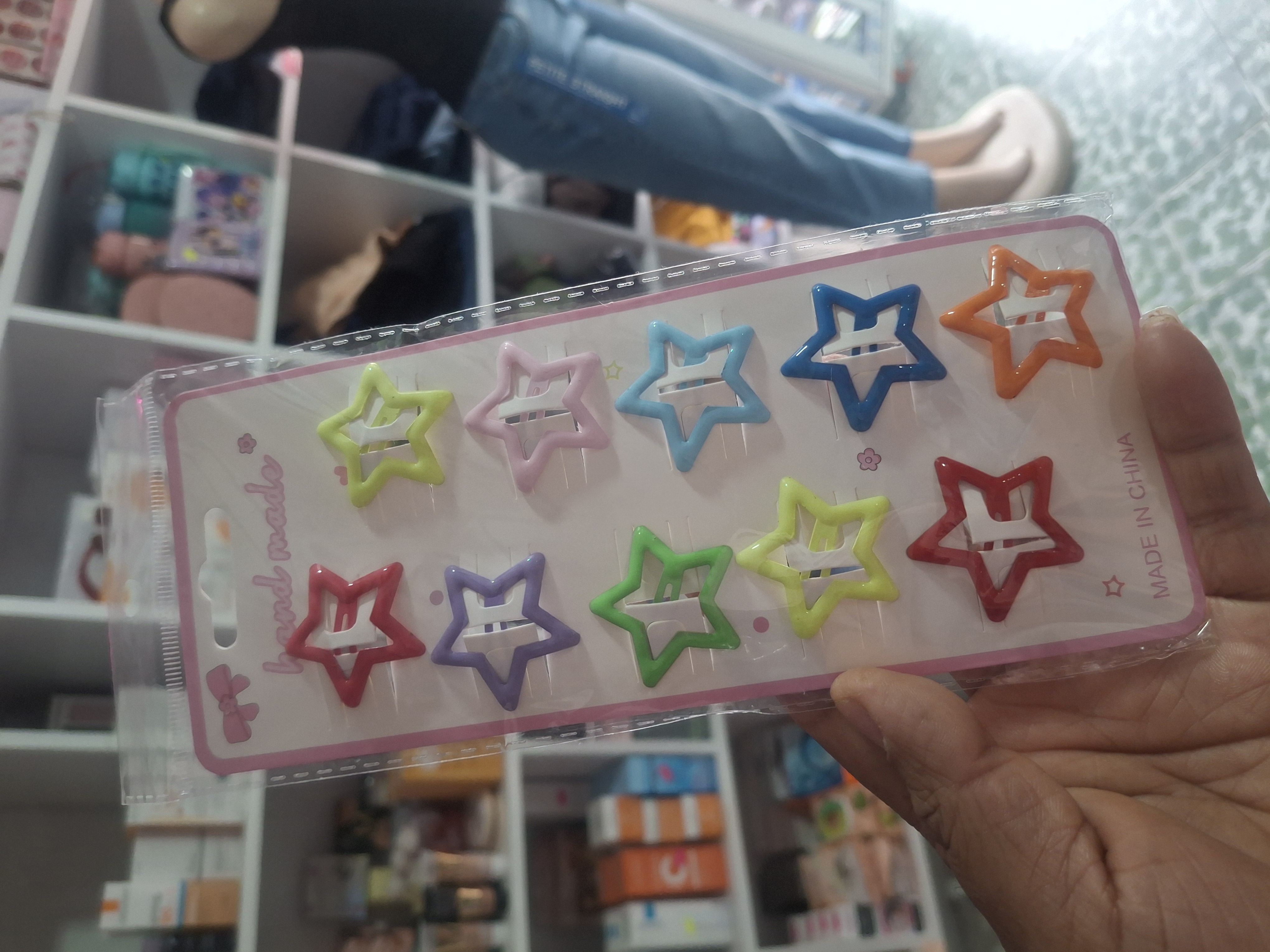 Ganchos estrella multi color  1  - Semetabaj Visu