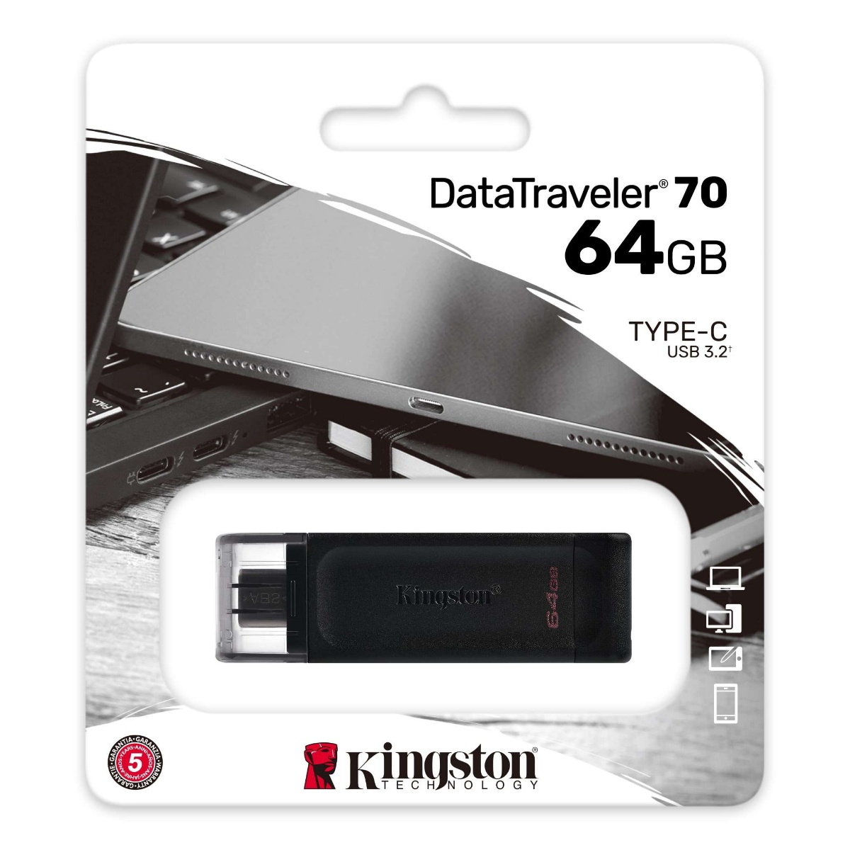 Memoria USB 64GB Kingston tipo C