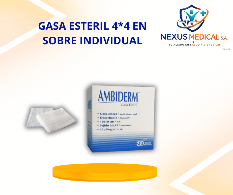 GASA ESTERIL 4*4 EN SOBRE INDIVIDUAL. - Nexus Medical S.A.