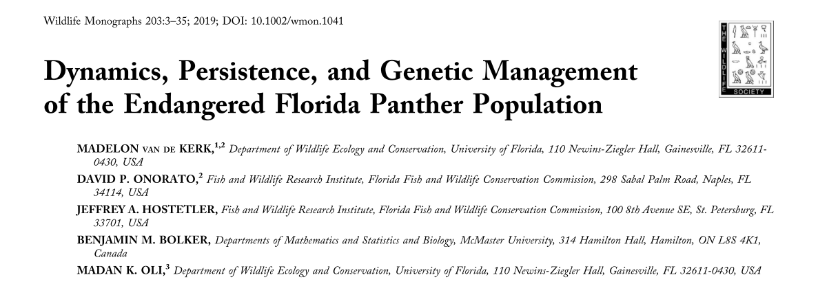 screenshot of panther study paper