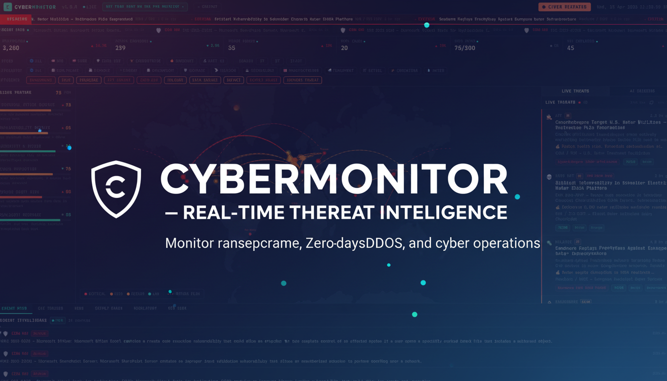 CyberMonitor — Real-Time Cyber Threat Intelligence Dashboard