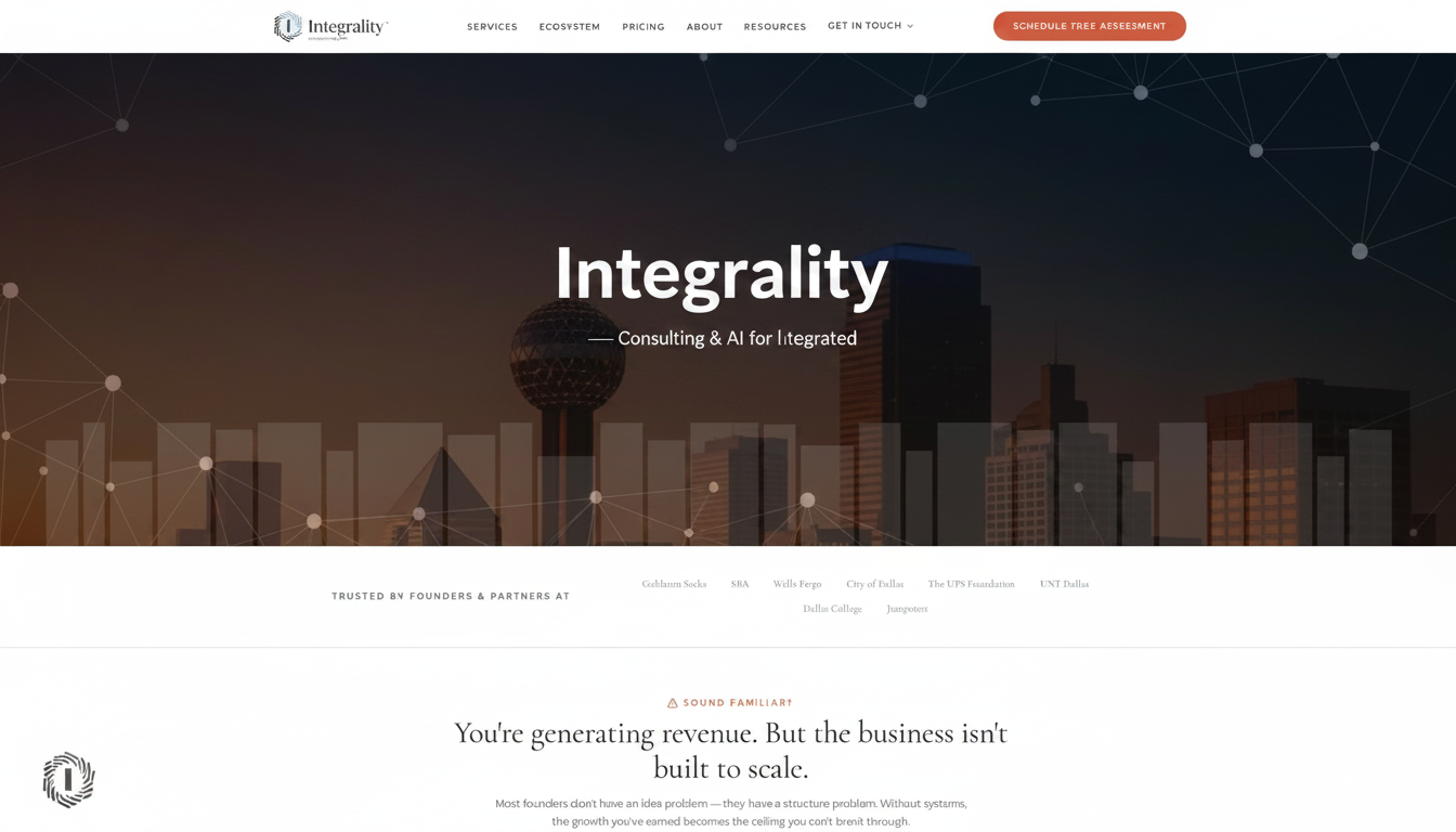 Integrality | Intelligence. Integrated. — Consulting & AI for Growth