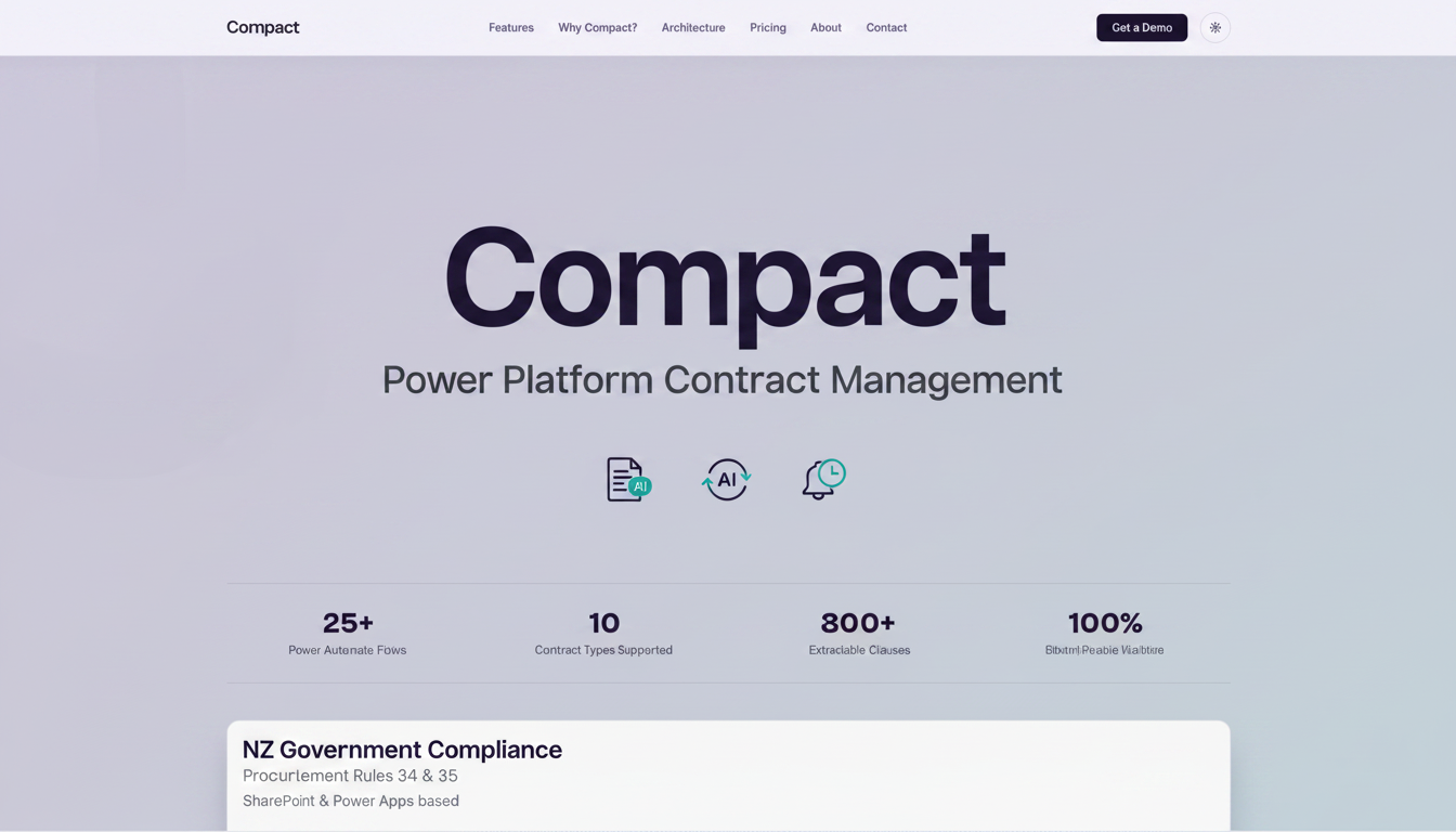 Compact - Power Platform based Contract Management System